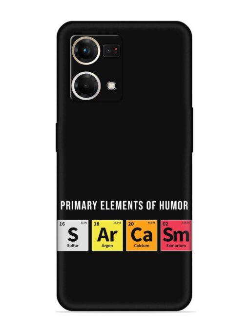 Primary Elements Humor Embossed Soft Silicone Case for Oppo Reno 7 (4G) Zapvi