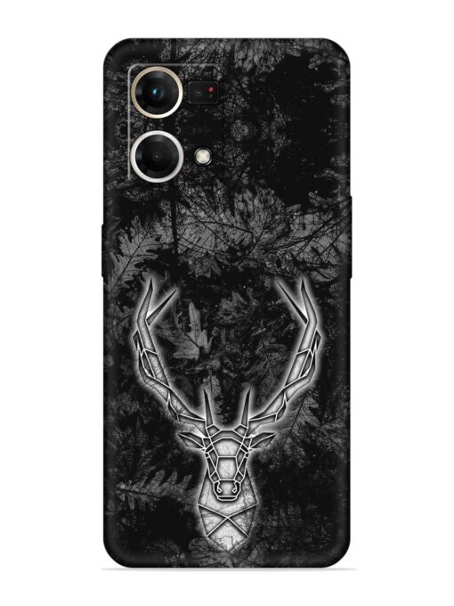 Ancient Deer Embossed Soft Silicone Case for Oppo Reno 7 (4G)