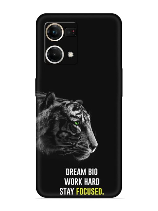 Dream Big Work Hard Embossed Soft Silicone Case for Oppo Reno 7 (4G) Zapvi