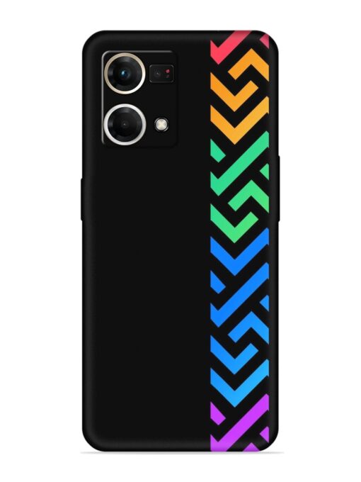 Colorshape Stripes Embossed Soft Silicone Case for Oppo Reno 7 (4G) Zapvi