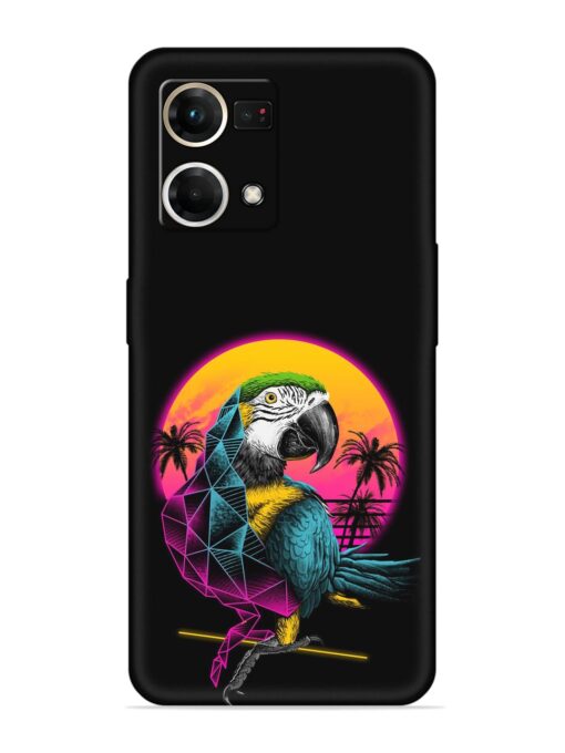 Rad Parrot Embossed Soft Silicone Case for Oppo Reno 7 (4G) Zapvi