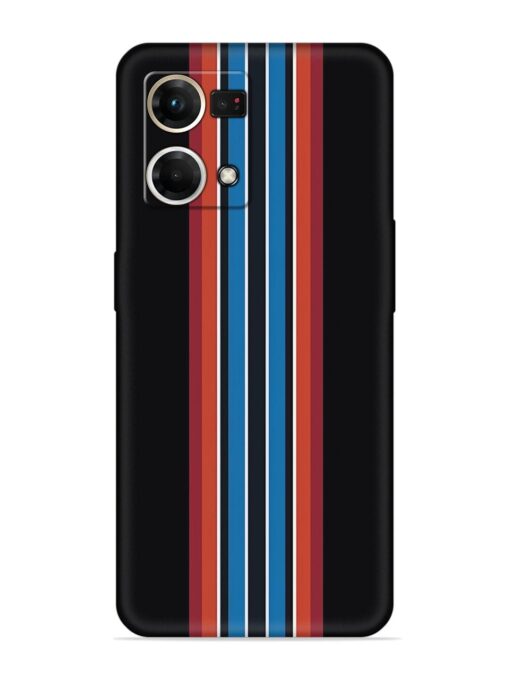 Vertical Strips Embossed Soft Silicone Case for Oppo Reno 7 (4G)