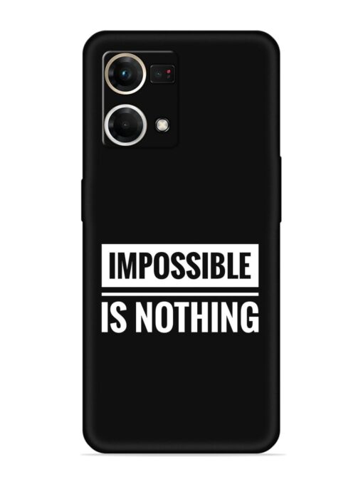 Impossible Is Nothing Embossed Soft Silicone Case for Oppo Reno 7 (4G)