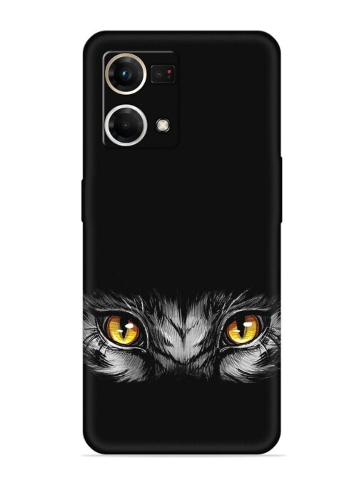 Scary Eye Embossed Soft Silicone Case for Oppo Reno 7 (4G)