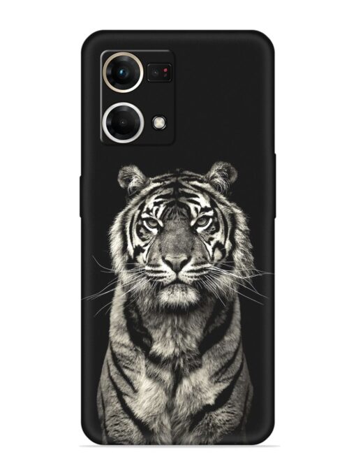 Tiger Art Embossed Soft Silicone Case for Oppo Reno 7 (4G) Zapvi