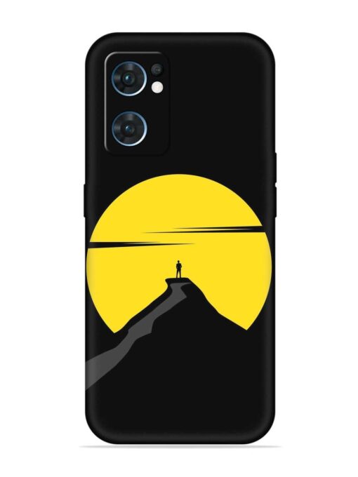 Black Ultra Vector Embossed Soft Silicone Case for Oppo Reno 7 (5G) Zapvi