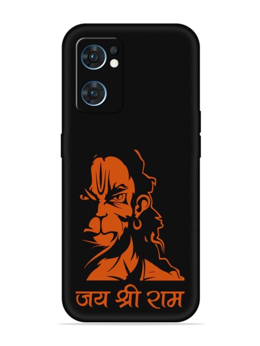 Angry Hanuman Embossed Soft Silicone Case for Oppo Reno 7 (5G) Zapvi