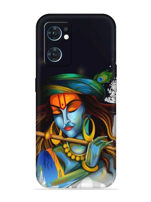 Krishna Art Embossed Soft Silicone Case for Oppo Reno 7 (5G)