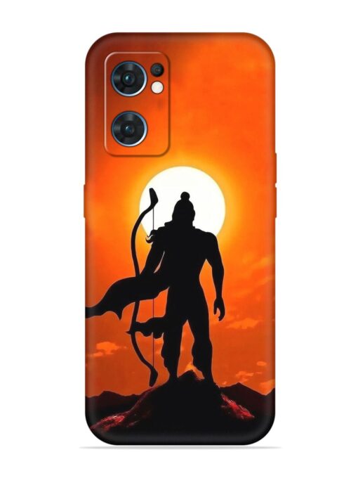 Shree Ram Embossed Soft Silicone Case for Oppo Reno 7 (5G) Zapvi