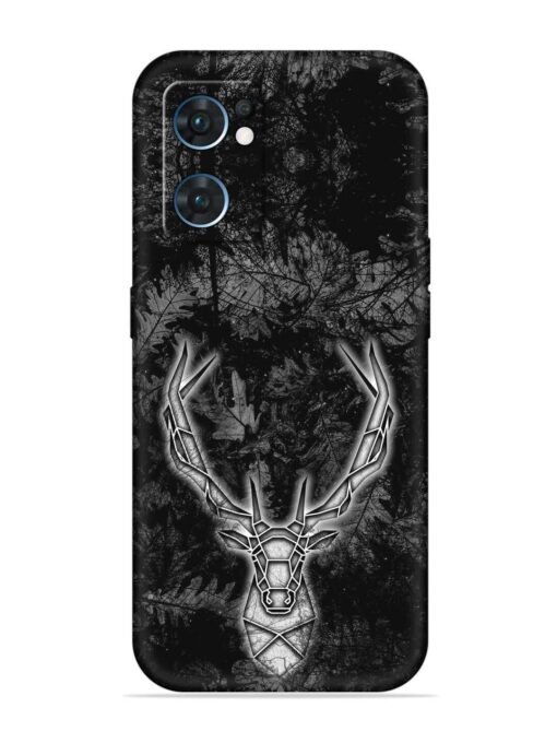 Ancient Deer Embossed Soft Silicone Case for Oppo Reno 7 (5G) Zapvi