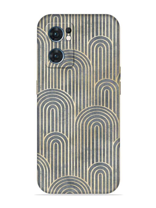 Art Deco Style Embossed Soft Silicone Case for Oppo Reno 7 (5G) Zapvi