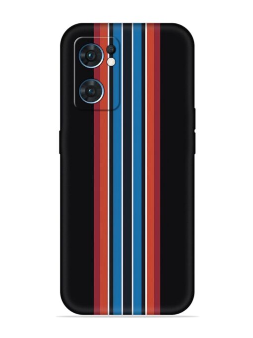 Vertical Strips Embossed Soft Silicone Case for Oppo Reno 7 (5G)