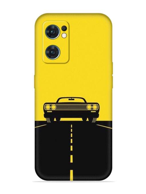 Classic Car Embossed Soft Silicone Case for Oppo Reno 7 (5G)