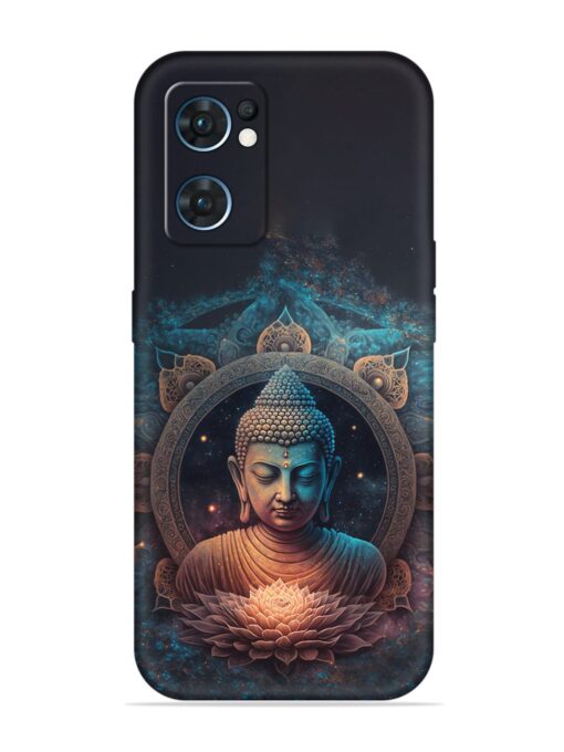 Gautam Buddha Embossed Soft Silicone Case for Oppo Reno 7 (5G) Zapvi