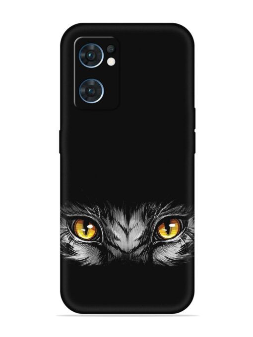 Scary Eye Embossed Soft Silicone Case for Oppo Reno 7 (5G) Zapvi