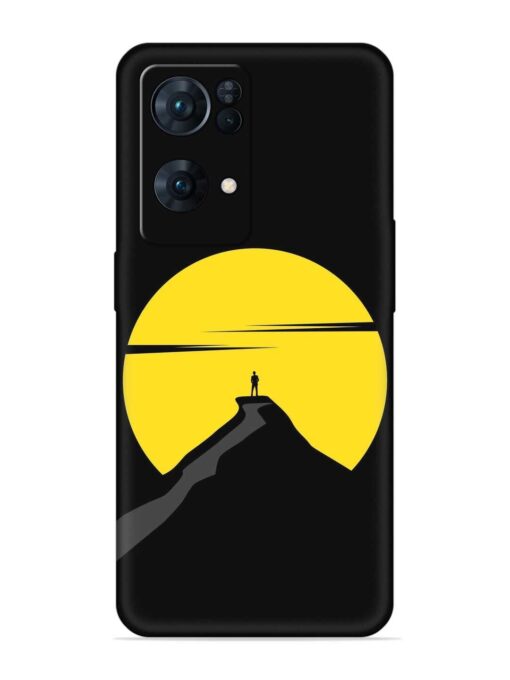 Black Ultra Vector Embossed Soft Silicone Case for Oppo Reno 7 Pro (5G)