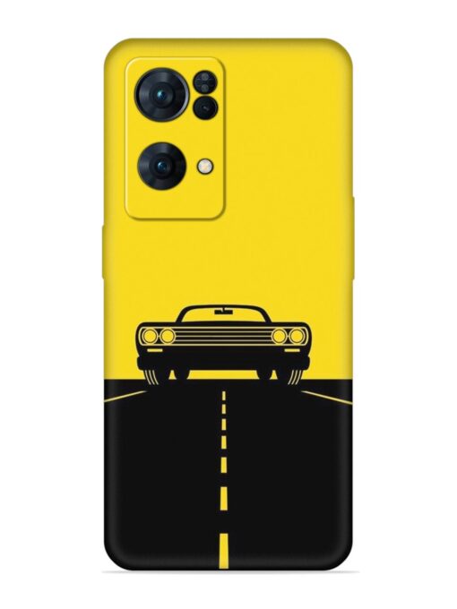 Classic Car Embossed Soft Silicone Case for Oppo Reno 7 Pro (5G)