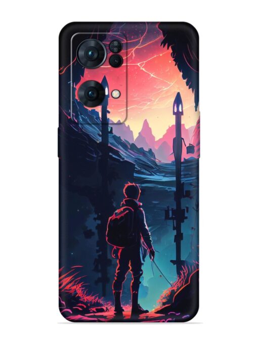 Cgs Artwork Embossed Soft Silicone Case for Oppo Reno 7 Pro (5G)