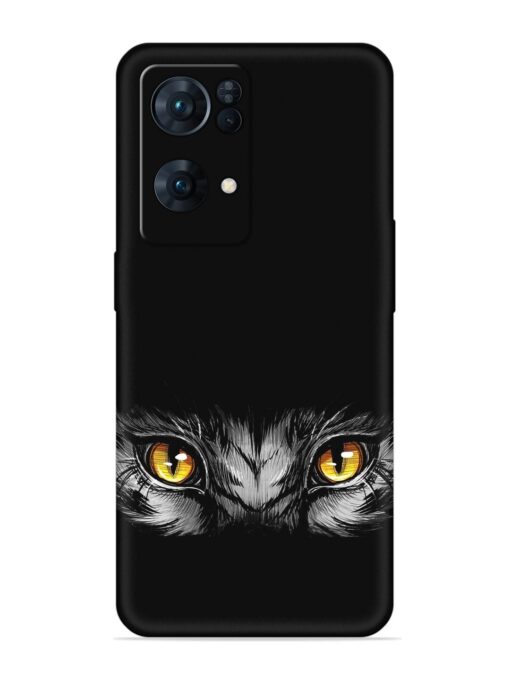 Scary Eye Embossed Soft Silicone Case for Oppo Reno 7 Pro (5G) Zapvi