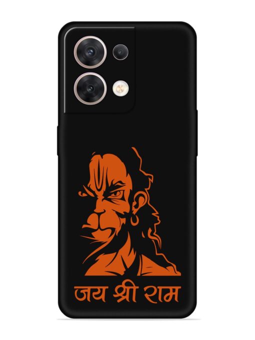 Angry Hanuman Embossed Soft Silicone Case for Oppo Reno 8 (5G)