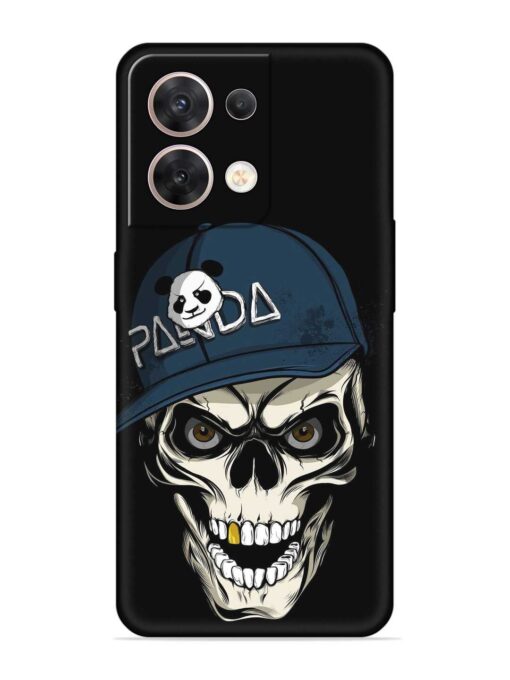 Panda Skull Embossed Soft Silicone Case for Oppo Reno 8 (5G) Zapvi