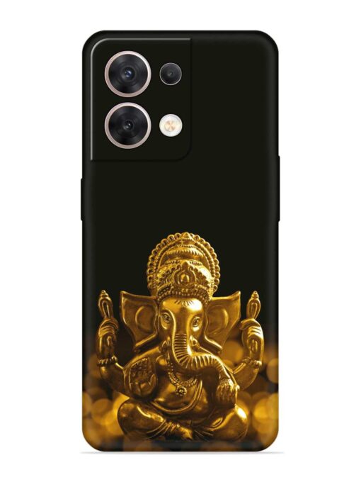 Lord Ganesha Indian Festival Embossed Soft Silicone Case for Oppo Reno 8 (5G) Zapvi