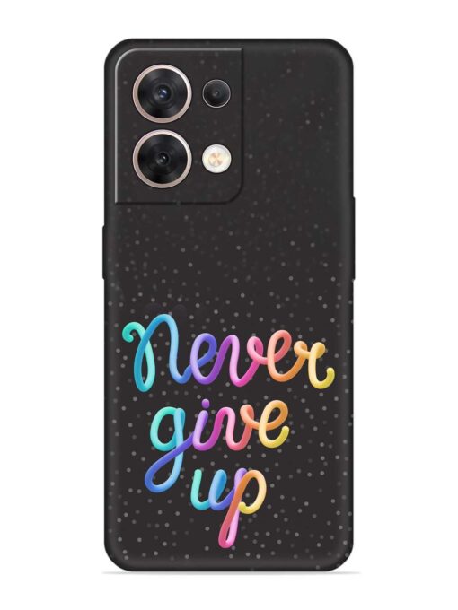 Colorful Stylized Rainbow Embossed Soft Silicone Case for Oppo Reno 8 (5G) Zapvi