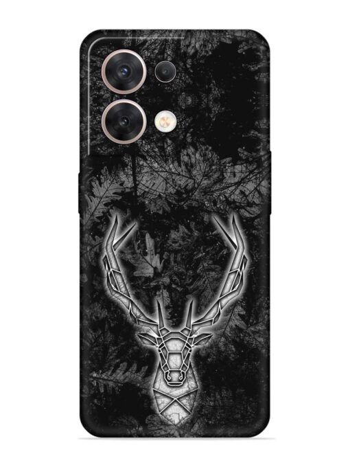 Ancient Deer Embossed Soft Silicone Case for Oppo Reno 8 (5G)