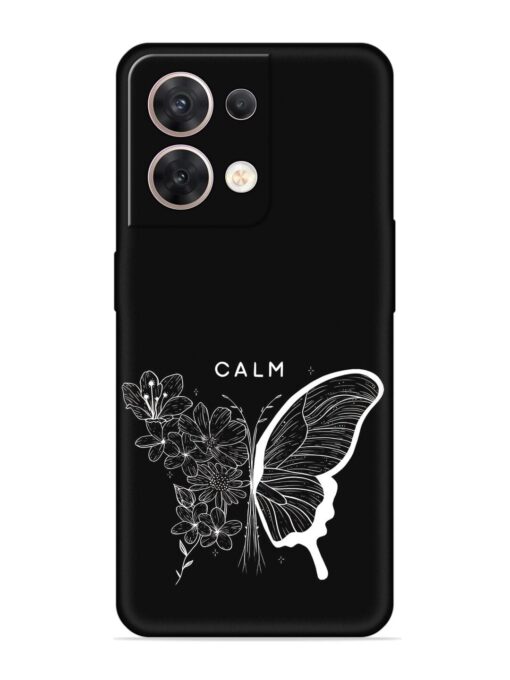 Calm Embossed Soft Silicone Case for Oppo Reno 8 (5G)