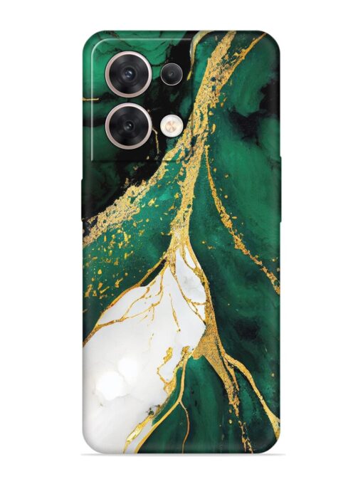 Blue Marble Art Embossed Soft Silicone Case for Oppo Reno 8 (5G) Zapvi