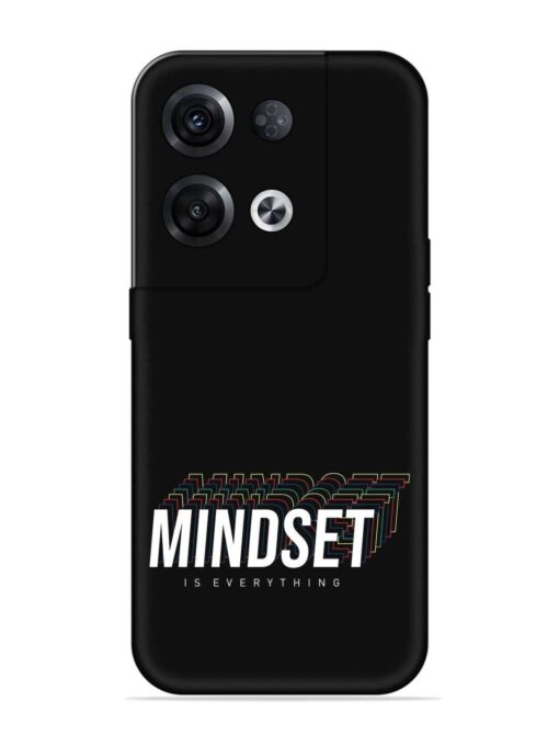 Mindset Everything Slogan Embossed Soft Silicone Case for Oppo Reno 8 Pro (5G)