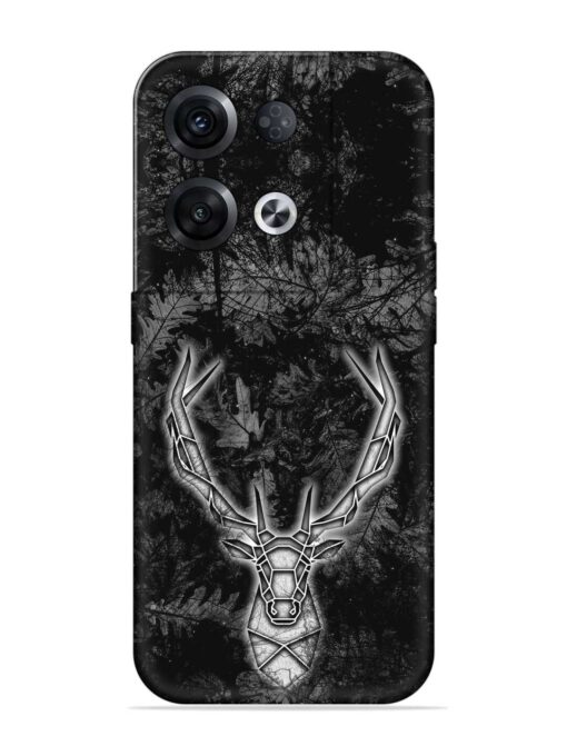 Ancient Deer Embossed Soft Silicone Case for Oppo Reno 8 Pro (5G) Zapvi