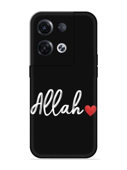 Allah Embossed Soft Silicone Case for Oppo Reno 8 Pro (5G) Zapvi