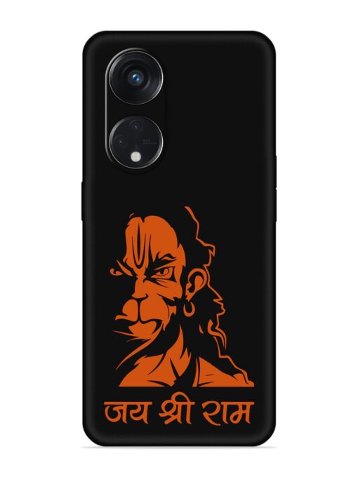 Angry Hanuman Embossed Soft Silicone Case for Oppo Reno 8T (5G)