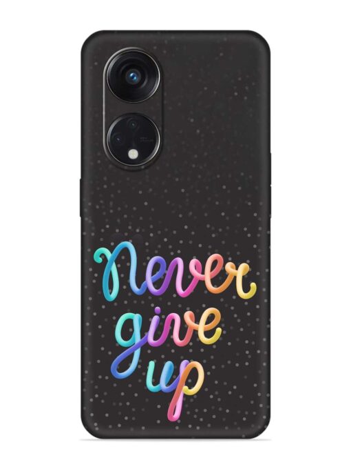 Colorful Stylized Rainbow Embossed Soft Silicone Case for Oppo Reno 8T (5G) Zapvi