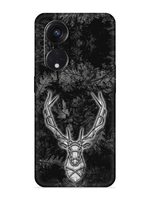 Ancient Deer Embossed Soft Silicone Case for Oppo Reno 8T (5G) Zapvi