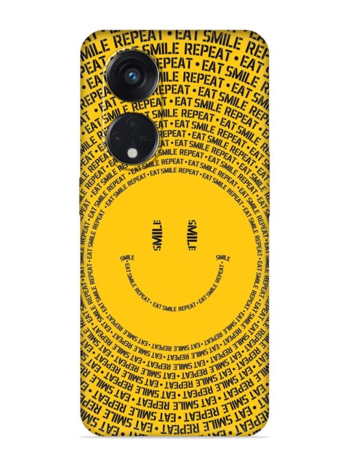 Smiley Embossed Soft Silicone Case for Oppo Reno 8T (5G) Zapvi