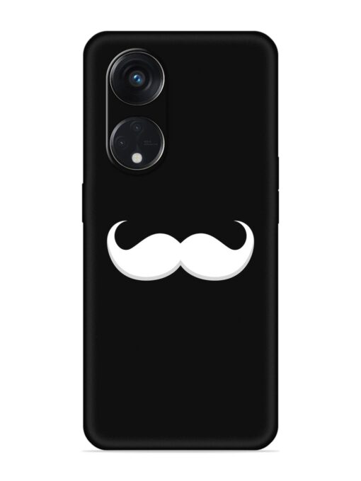 Mustache Vector Embossed Soft Silicone Case for Oppo Reno 8T (5G)