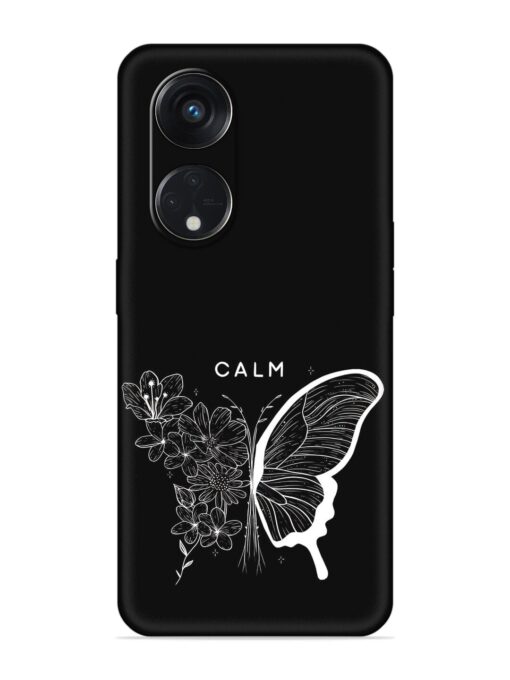 Calm Embossed Soft Silicone Case for Oppo Reno 8T (5G)