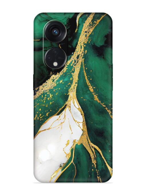 Blue Marble Art Embossed Soft Silicone Case for Oppo Reno 8T (5G) Zapvi