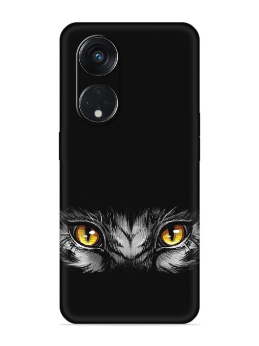 Scary Eye Embossed Soft Silicone Case for Oppo Reno 8T (5G) Zapvi