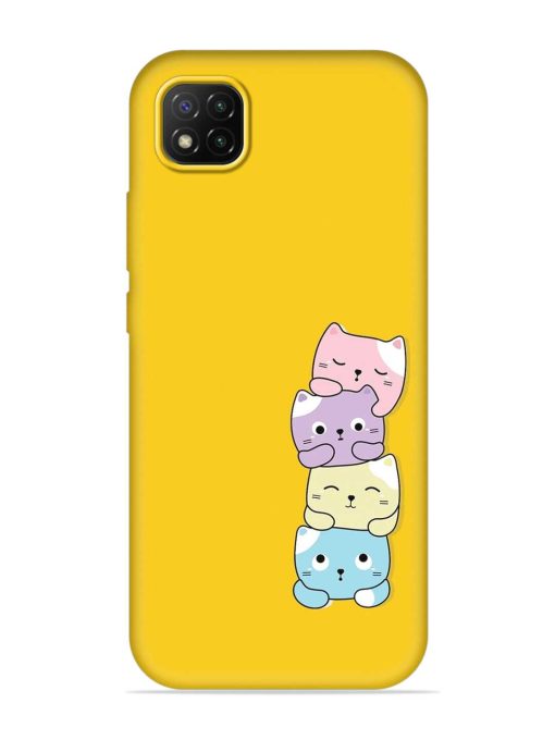 Cartoon Anime Embossed Soft Silicone Case for Poco C3 Zapvi