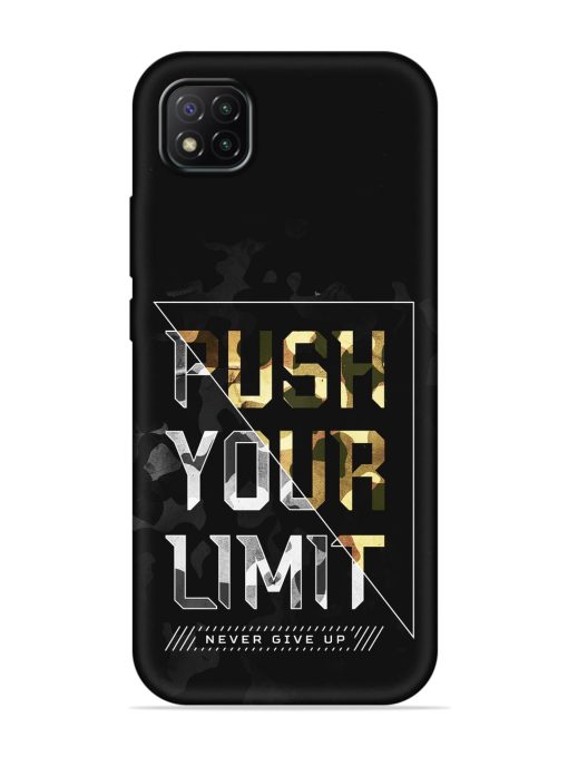 Push Your Limits Embossed Soft Silicone Case for Poco C3 Zapvi