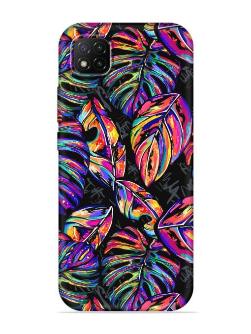 Tropical Seamless Vector Embossed Soft Silicone Case for Poco C3 Zapvi