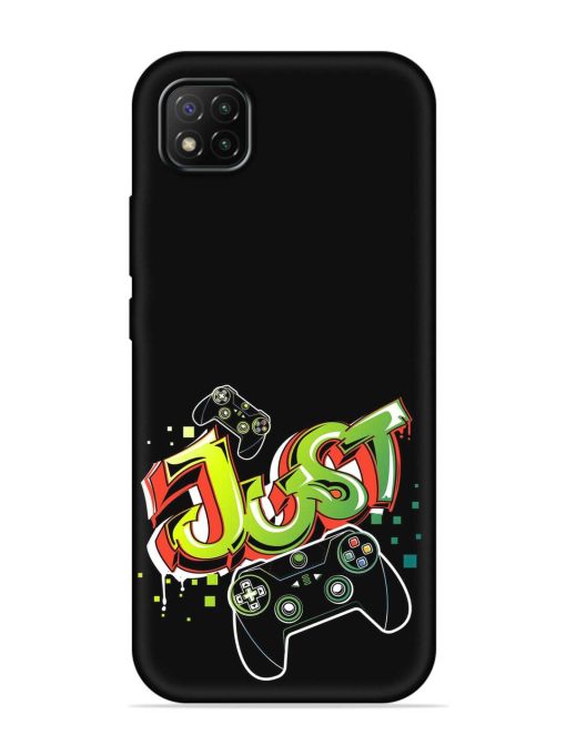 Graffiti Gamepad Illustration Embossed Soft Silicone Case for Poco C3