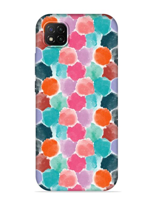 Colorful Seamless Pattern Embossed Soft Silicone Case for Poco C3 Zapvi