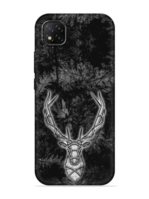 Ancient Deer Embossed Soft Silicone Case for Poco C3 Zapvi