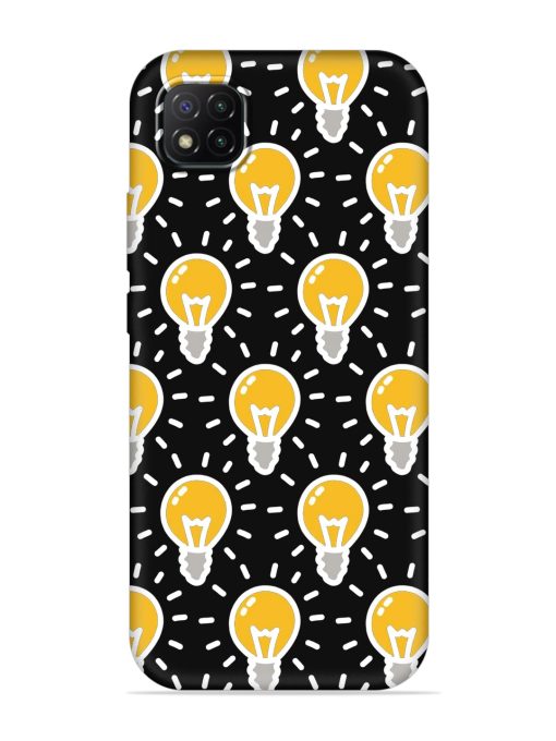 Light Bulb Seamless Embossed Soft Silicone Case for Poco C3 Zapvi