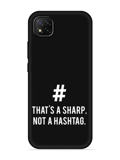 Thats Sharp Not Embossed Soft Silicone Case for Poco C3 Zapvi