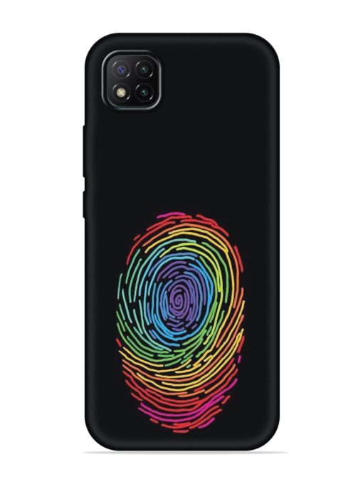 Fingerprint Of Thumb Art Embossed Soft Silicone Case for Poco C3 Zapvi